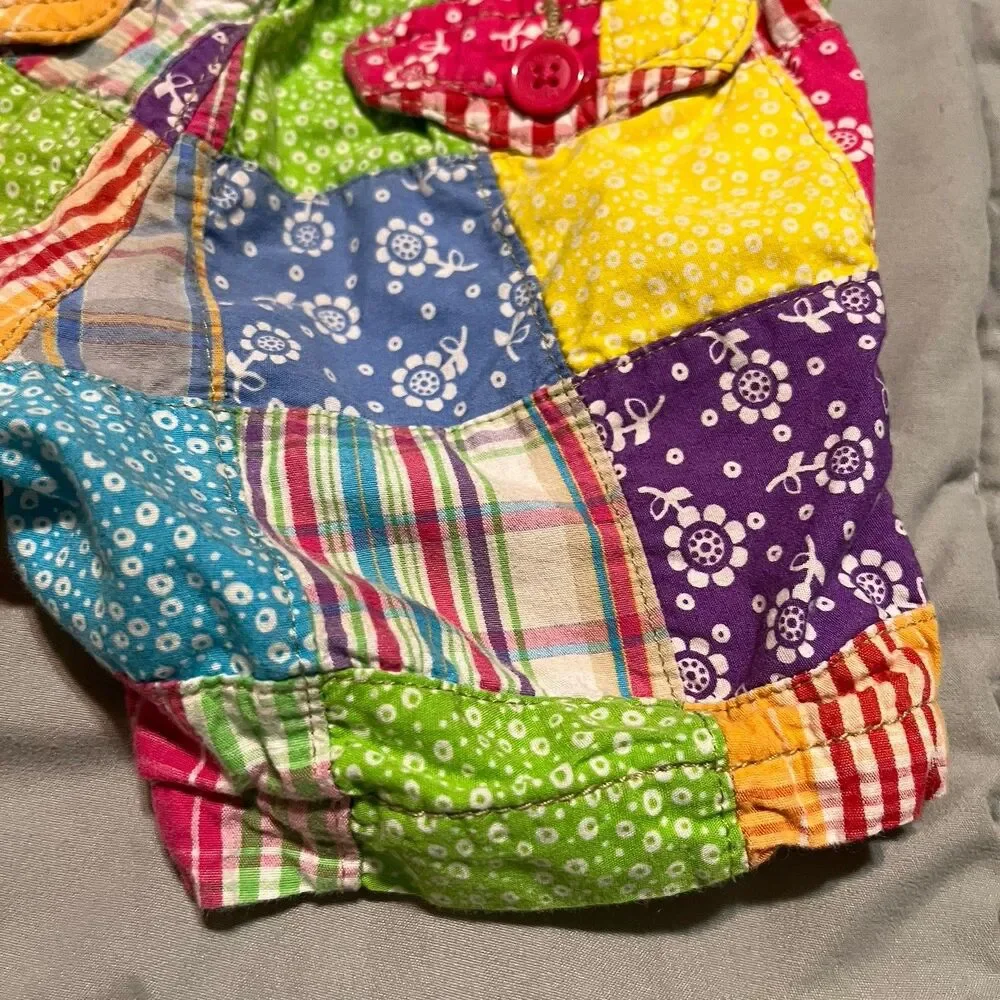 The Children’s Place Toddler Girl Madras Plaid Shorts 18 Months Purple Blue Pink